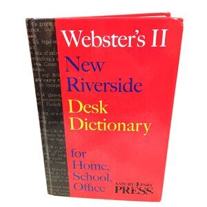 Webster's II New Riverside Dest Dictionery For Home School Office by Asbury Park